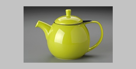 Lime For Life Curve Tea Pot